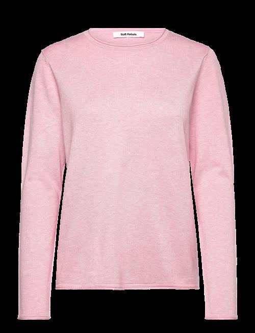 Soft Rebels | Srmarla O-Neck Knit Roll Edge | L
