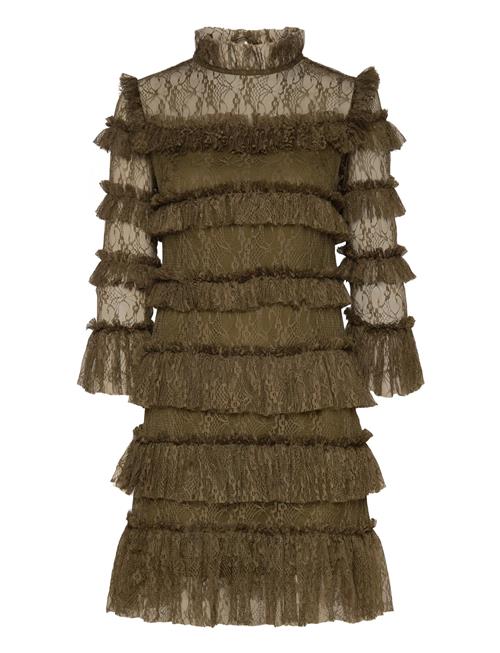 Malina | Carmine Frill Lace Mini Dress | XL