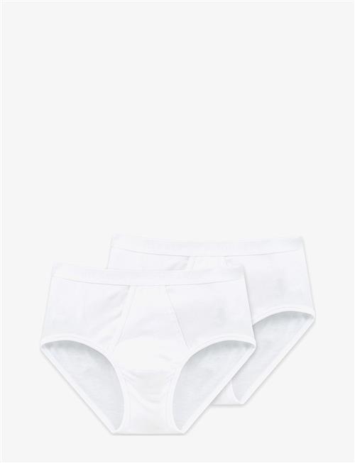 Schiesser | 2-Pack Of Sports Briefs With Fly, Fine Rib, Black - Original Fine Rib | M