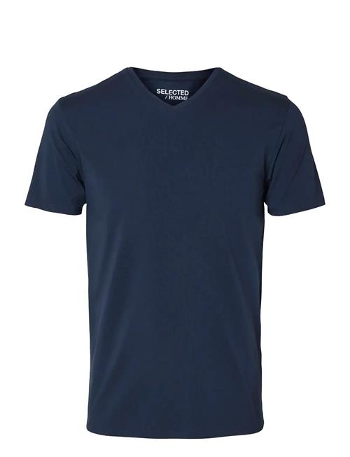 Selected | Slhnewpima Ss V-Neck Tee Noos | XL