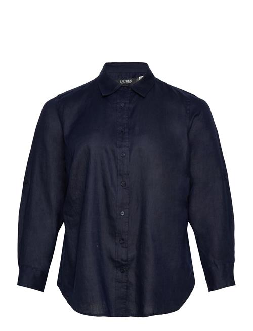 Lauren Women | Relaxed Fit Linen Roll Tab–Sleeve Shirt | 46-48