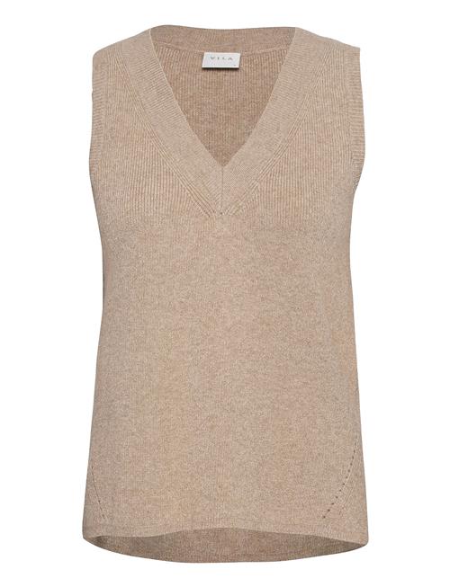 Vila | Viril Knit Rib V-Neck S/L Vest - Noos | M