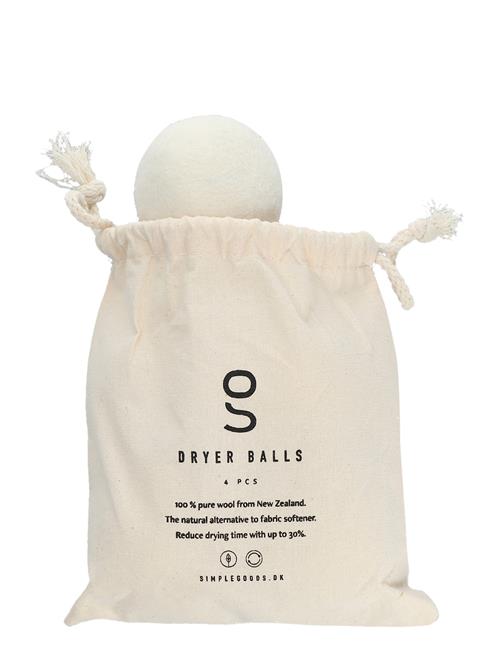 Simple Goods | Wool Dryer Balls 4 Pcs. | ONE SIZE