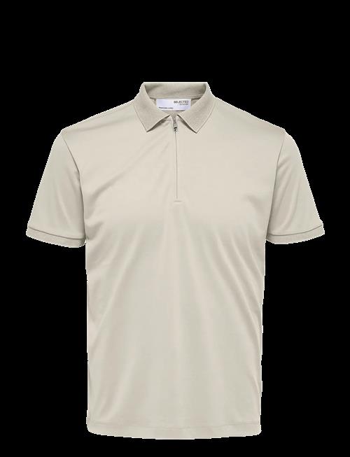 Se Selected | Slhfave Zip Ss Polo Noos | M hos Booztlet