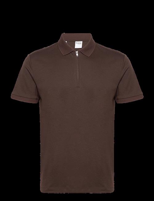 Selected | Slhfave Zip Ss Polo Noos | M