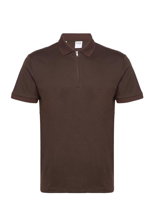 Selected | Slmfave Zip Ss Polo Noos | M
