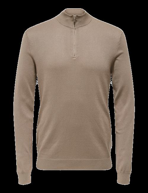 ONLY & SONS | Onswyler Life Ls Half Zip Knit | XS