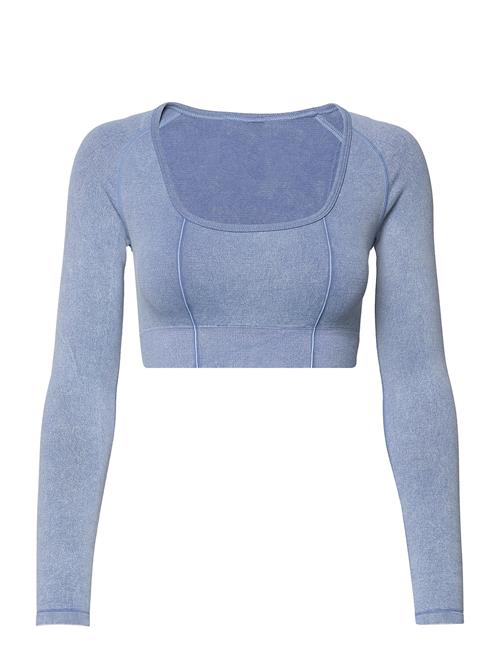 aim´n | Washed Denim Seamless Cropped Long Sleeve | M