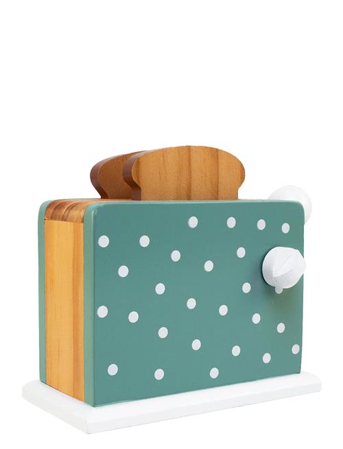 Magni Toys | Toaster, Green With Dots | 11.5X13X7CM