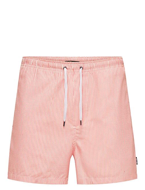 ONLY & SONS | Onsted Stripe Seersucker Swim Noos | S