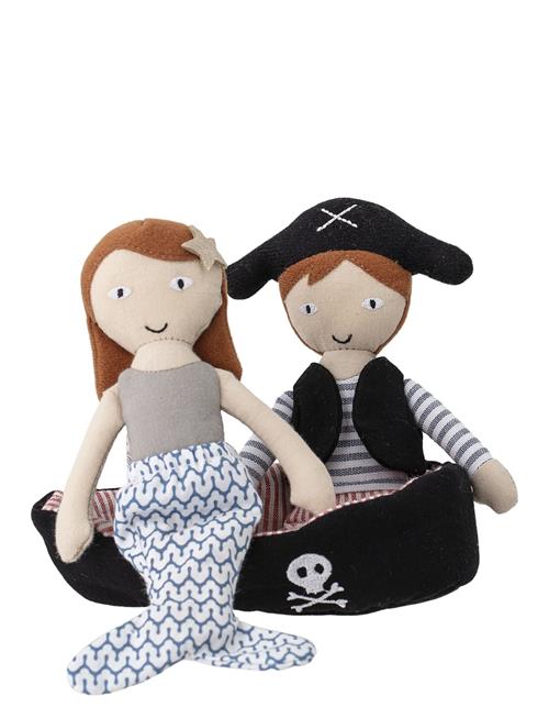 Bloomingville | Kate & Jonah Doll, Blue, Cotton  Set Of 3 | ONE SIZE