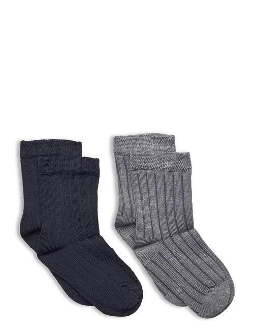 Minymo | Ankle Sock - Rib (2-Pack) | 23-26