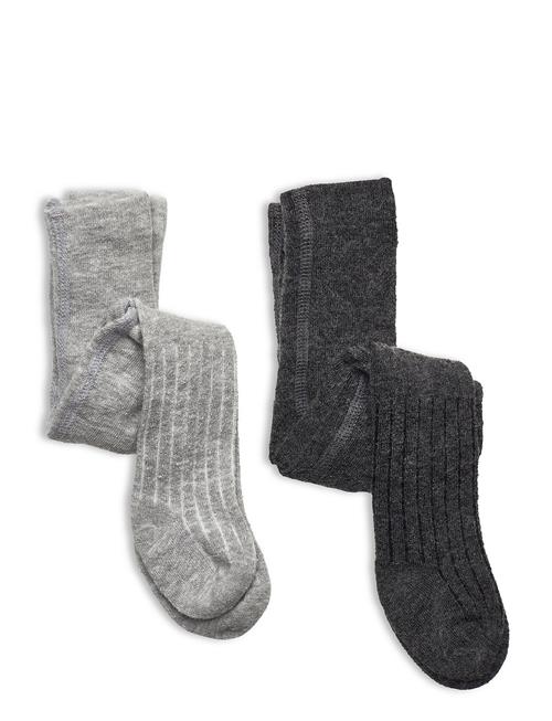 Minymo | Wool Stocking - Rib (2-Pack) | 92-98