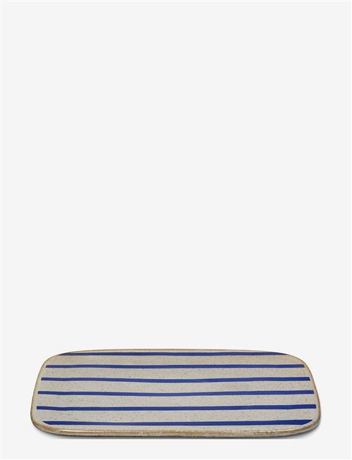 Lyngby Porcelæn | Dan-Ild Serving Dish 27X27 Stripe | ONE SIZE