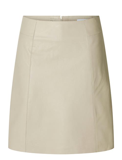 Selected | Slfnew Ibi Mw Leather Skirt B Noos | 38