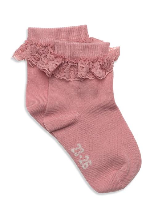 Minymo | Ankle Sock W. Lace | 35/38