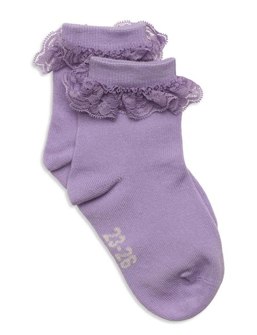 Minymo | Ankle Sock W. Lace | 35/38