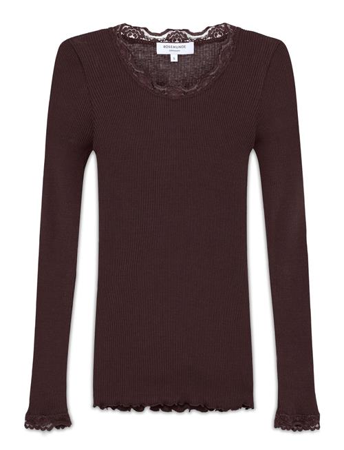 Rosemunde | Rwbabette Silk Ls Lace T-Shirt | XS