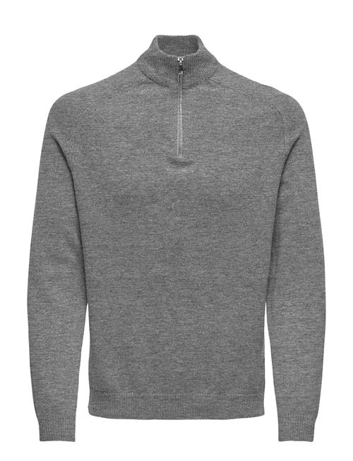 ONLY & SONS | Onsedward Reg 7 Wool Half Zip Knit Cs | XL