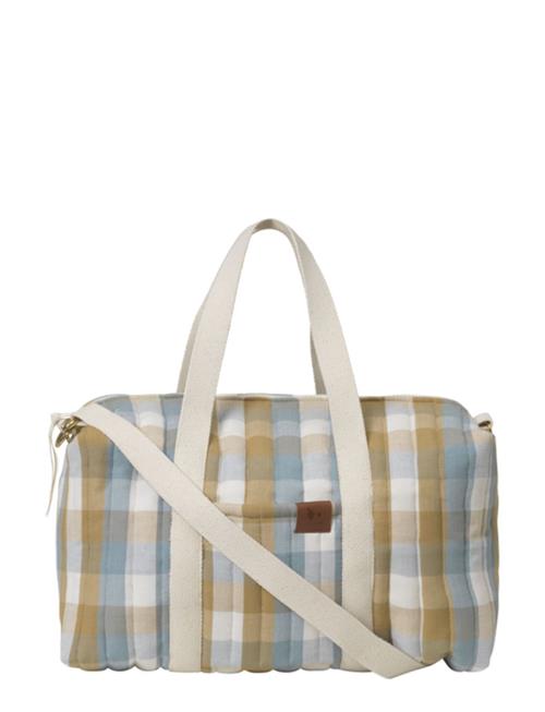 Fabelab | Quilted Gym Bag - Cottage Blue Checks | 40X22X20CM