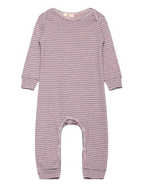 Copenhagen Colors | Striped Long Sleeved Romper W. Lapneck | 68