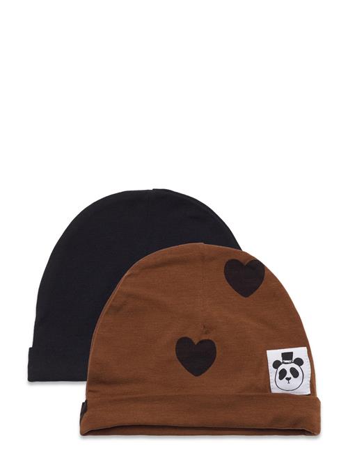 Mini Rodini | Basic Hearts Baby Beanie 2-Pack | 40-42