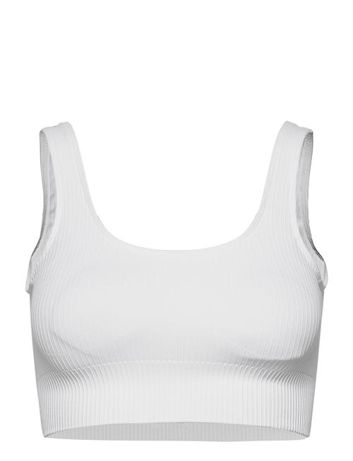 aim´n | White Ribbed Seamless Bra | XS