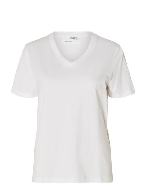Selected | Slfessential Ss V-Neck Tee Noos | L