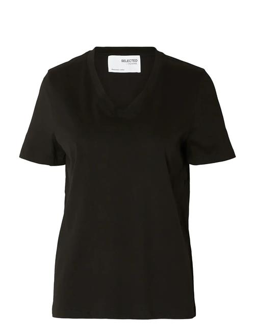 Selected | Slfmyessential Ss V-Neck Tee Noos | L