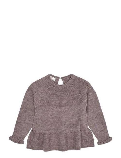Copenhagen Colors | Merino Knit Blouse With Frill | 74