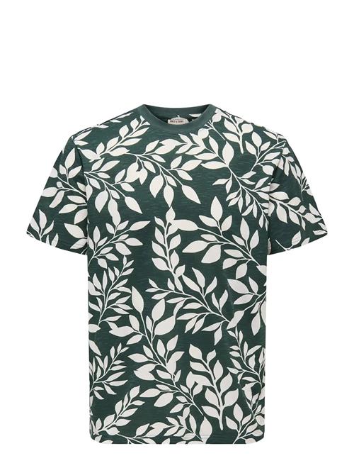 ONLY & SONS | Onsperry Life Reg Leaf Aop Ss Tee Noos | XXL