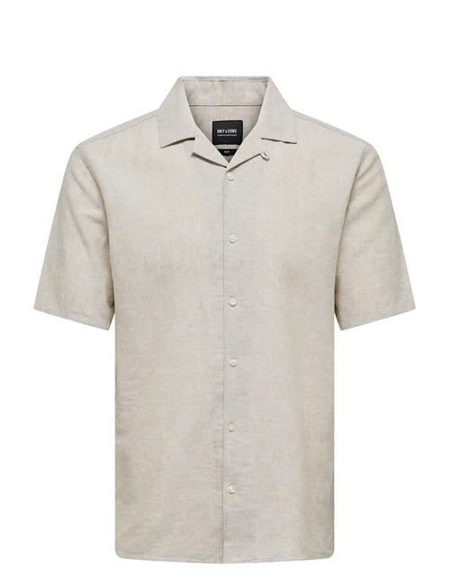 ONLY & SONS | Onscaiden Ss Solid Resort Linen Shirt | S