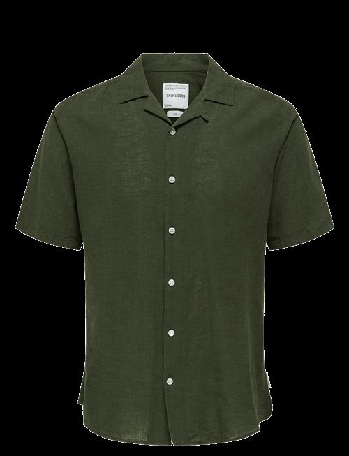 ONLY & SONS | Onscaiden Life Ss Solid Resort Linennoos | S