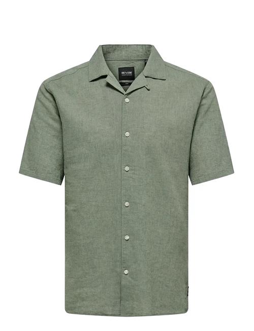 ONLY & SONS | Onscaiden Ss Solid Resort Linen Shirt | XL