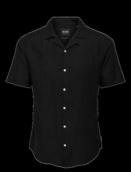 ONLY & SONS | Onscaiden Ss Solid Resort Linen Shirt | S