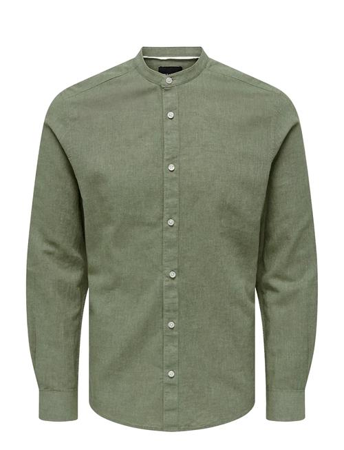 ONLY & SONS | Onscaiden Life Ls Linen Blend Mao Noos | L