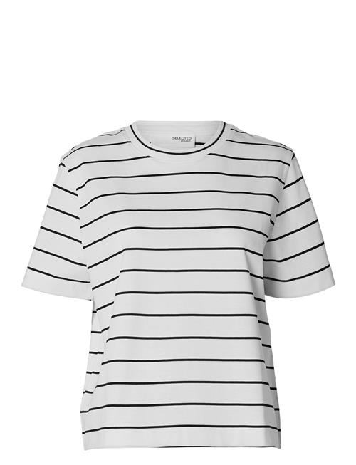 Selected | Slfessential Ss Striped Boxy Tee Noos | L