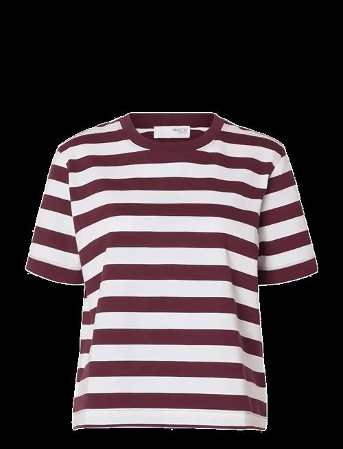 Selected | Slfessential Ss Striped Boxy Tee Noos | XS