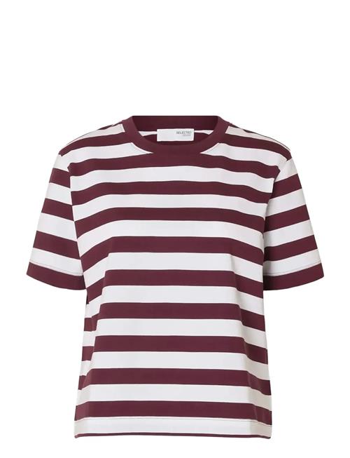 Selected | Slwessential Ss Striped Boxy Tee Noos | XS