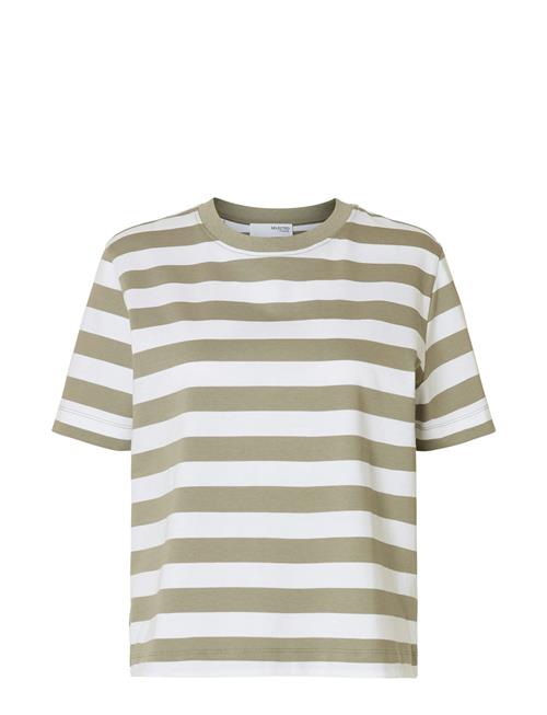 Selected | Slwessential Ss Striped Boxy Tee Noos | XS