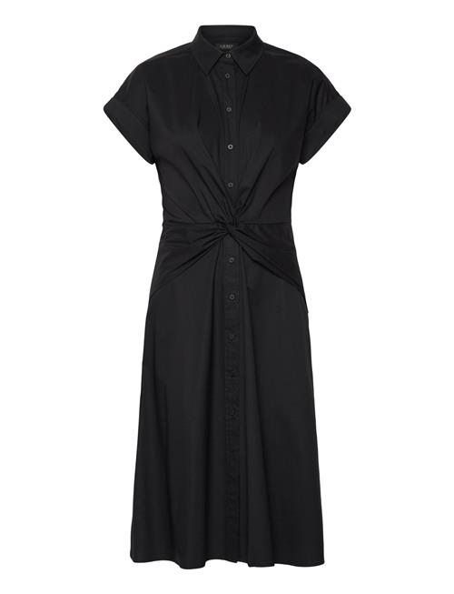 Lauren Ralph Lauren | Twist-Front Cotton-Blend Shirtdress | 36