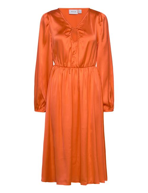 Vila | Vipetia L/S V-Neck Mid Calf Dress/Dc | 34