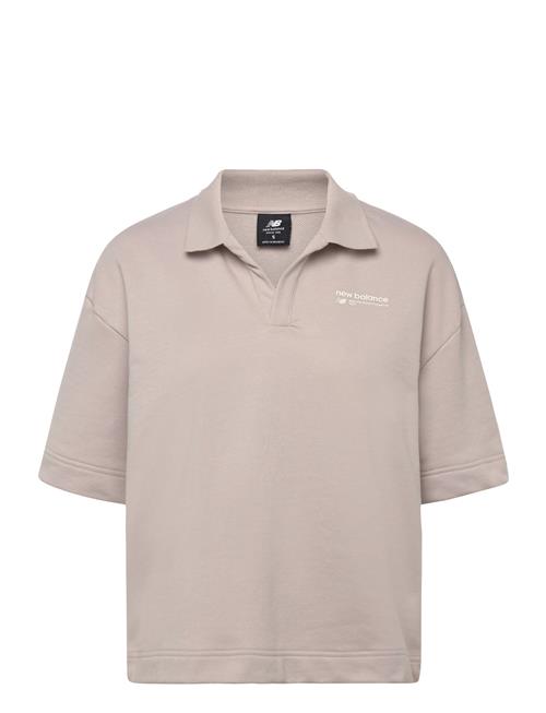 New Balance | Linear Heritage French Terry Collared Shirt | M