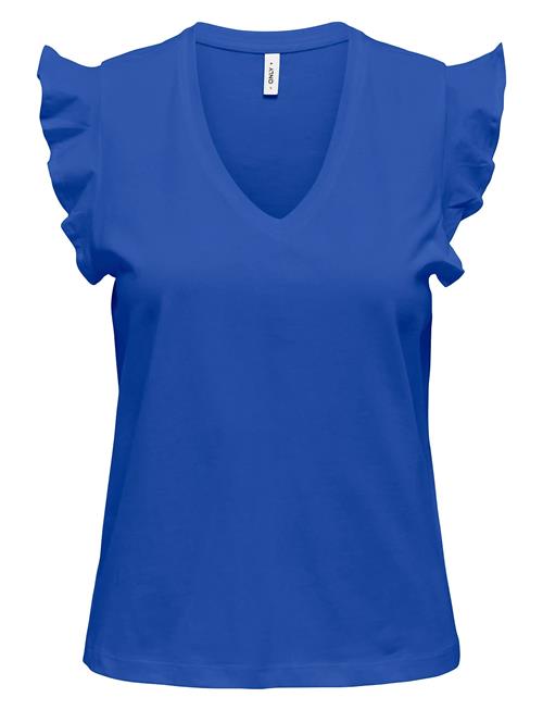 ONLY | Onlmay Life S/S Frill V-Neck Top Box Jrs | M