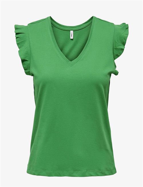 ONLY | Onlmay Life S/S Frill V-Neck Top Box Jrs | XS