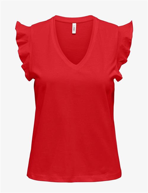 ONLY | Onlmay Life S/S Frill V-Neck Top Box Jrs | S