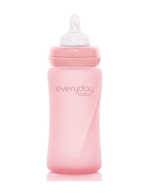 Everyday Baby | Glass Baby Bottle Healthy + Rose Pink 240Ml | 240 ml