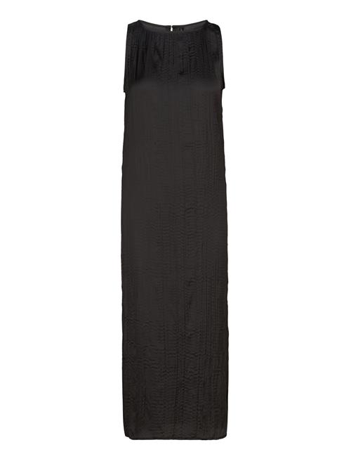 Mango | Black Textured Midi-Dress | XS