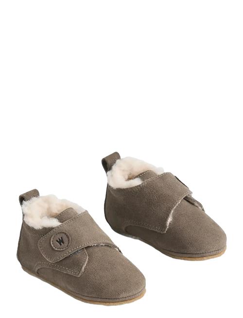 Wheat | Taj Wool Indoor Shoe | 19