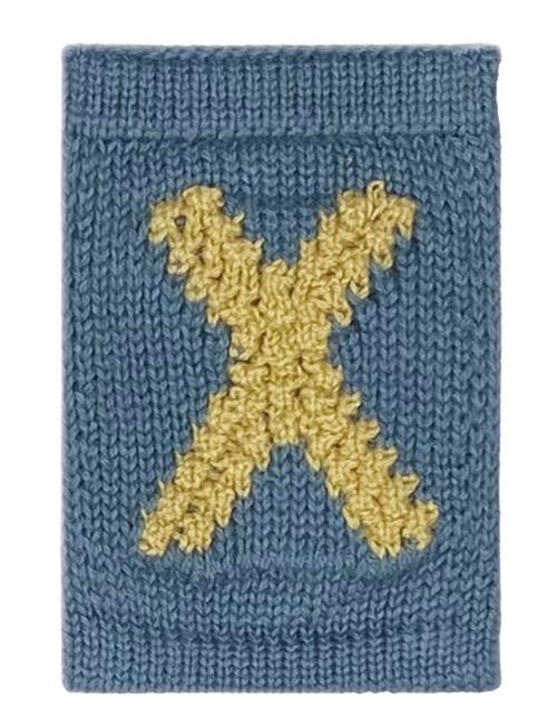 Smallstuff | Knitted Letter X, Blue | ONE SIZE 10 cm